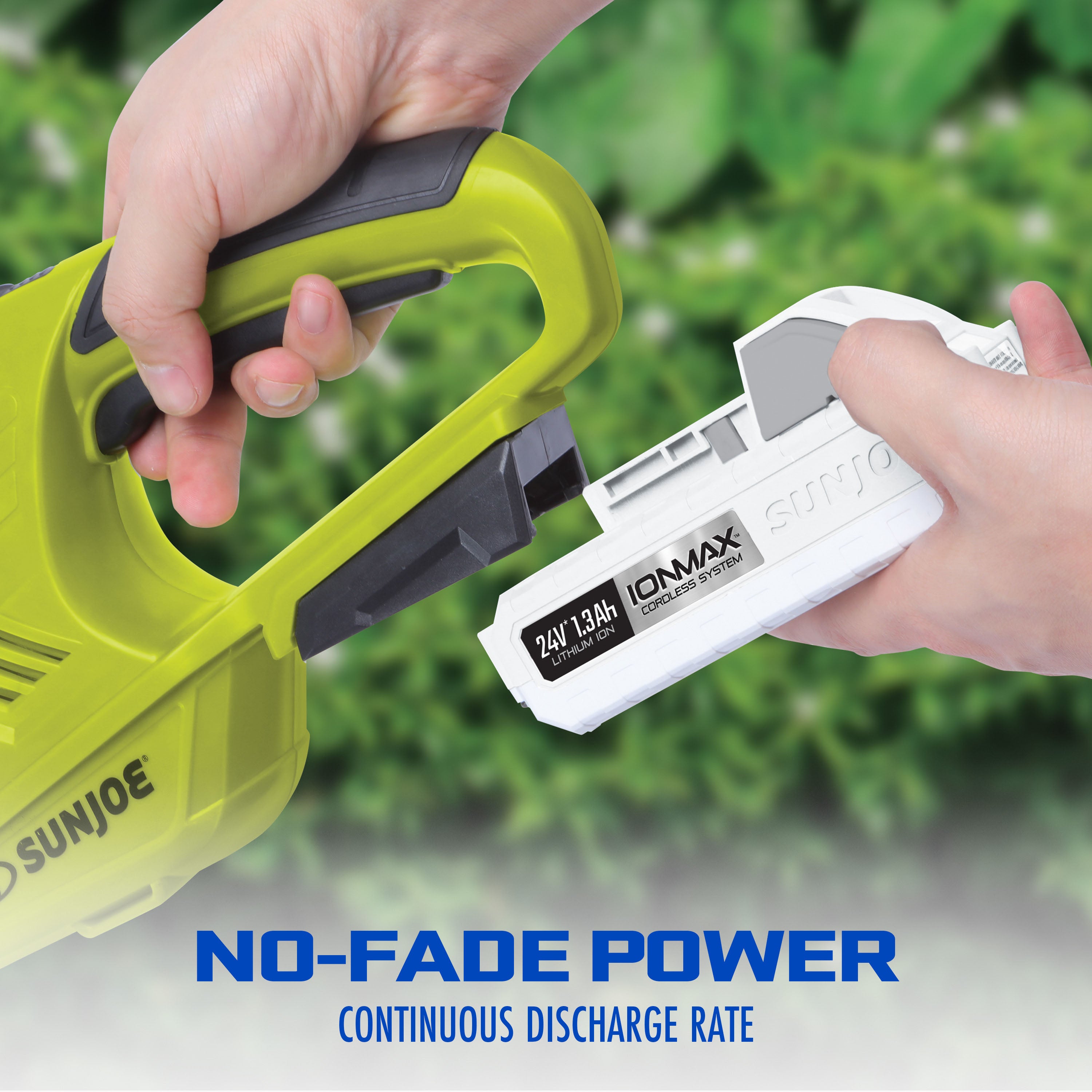 Snow Joe 24VBAT LTW Certified IONMAX 24V 1.3Ah Lithium-Ion Battery - Compatible with Sun Joe, Auto Joe, Snow Joe & Power Joe Tools | BMS Protection | 3-Stage LED Indicator - Perfect for Lawn Care, Snow Removal & Power Tools