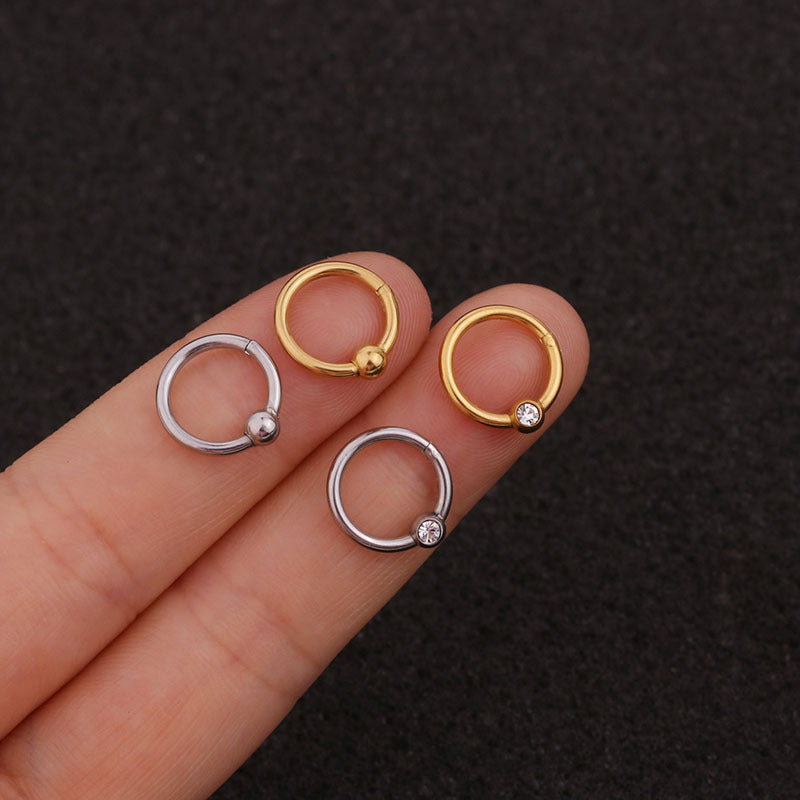 16G Surgical Steel Cartilage Hoop Earrings - Minimalist Body Jewelry for Women | HSPJ227 | Perfect for Everyday Wear, Piercing Healing & Stylish Outfits