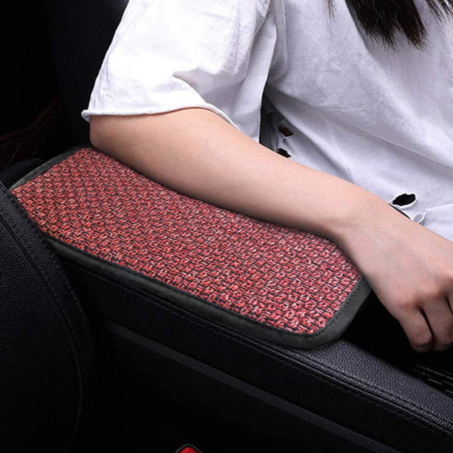 Universal Car Armrest Cover - Soft Comfort Padding for Most Vehicles, SUVs & Trucks | Non-Slip Car Accessories for Driving Comfort & Interior Protection | Perfect for Long Road Trips & Daily Commutes
