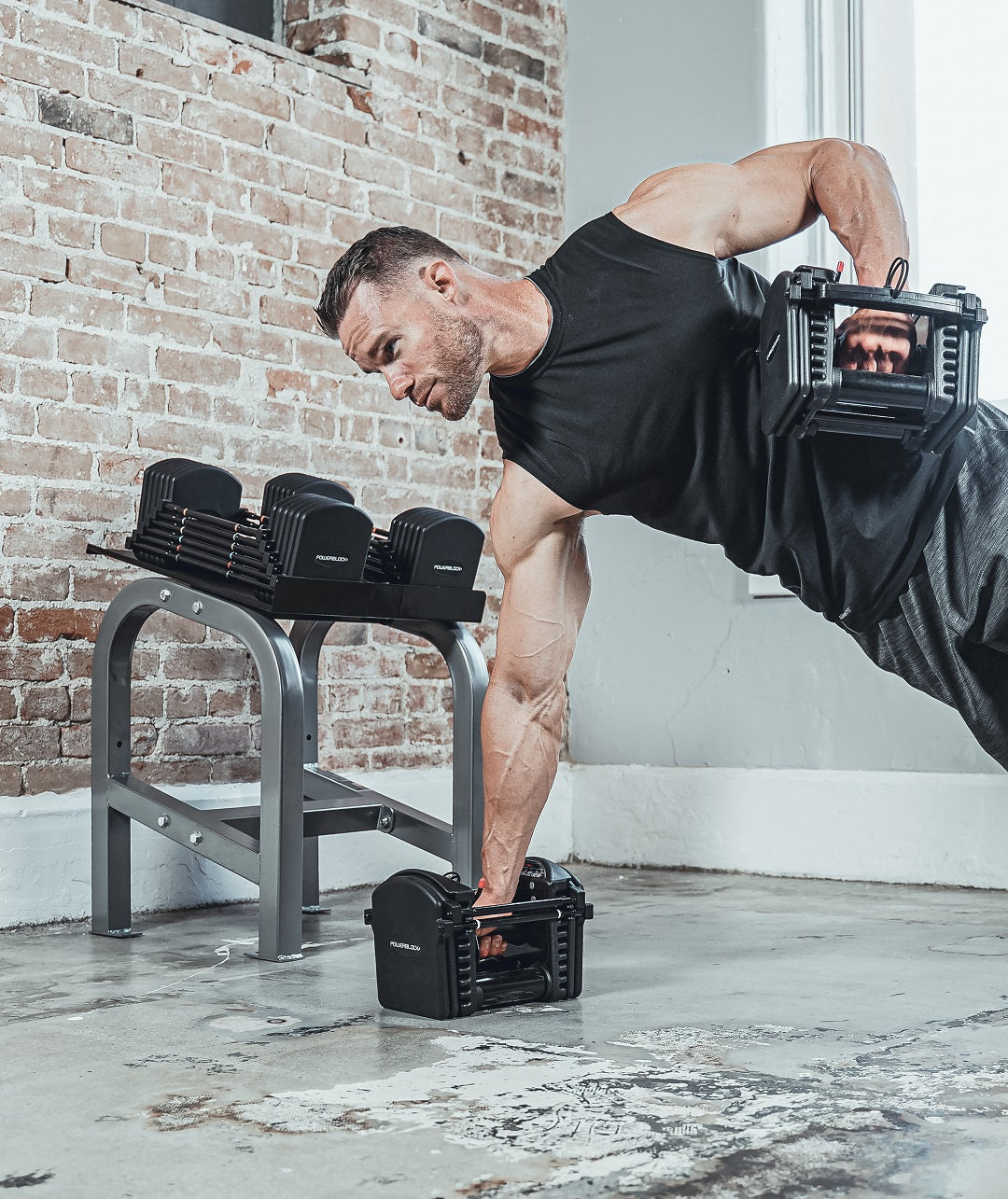 PowerBlocks Stage 3 Expansion Kit - 70-90 lb Adjustable Dumbbell Weight Set for Home Gym & Strength Training