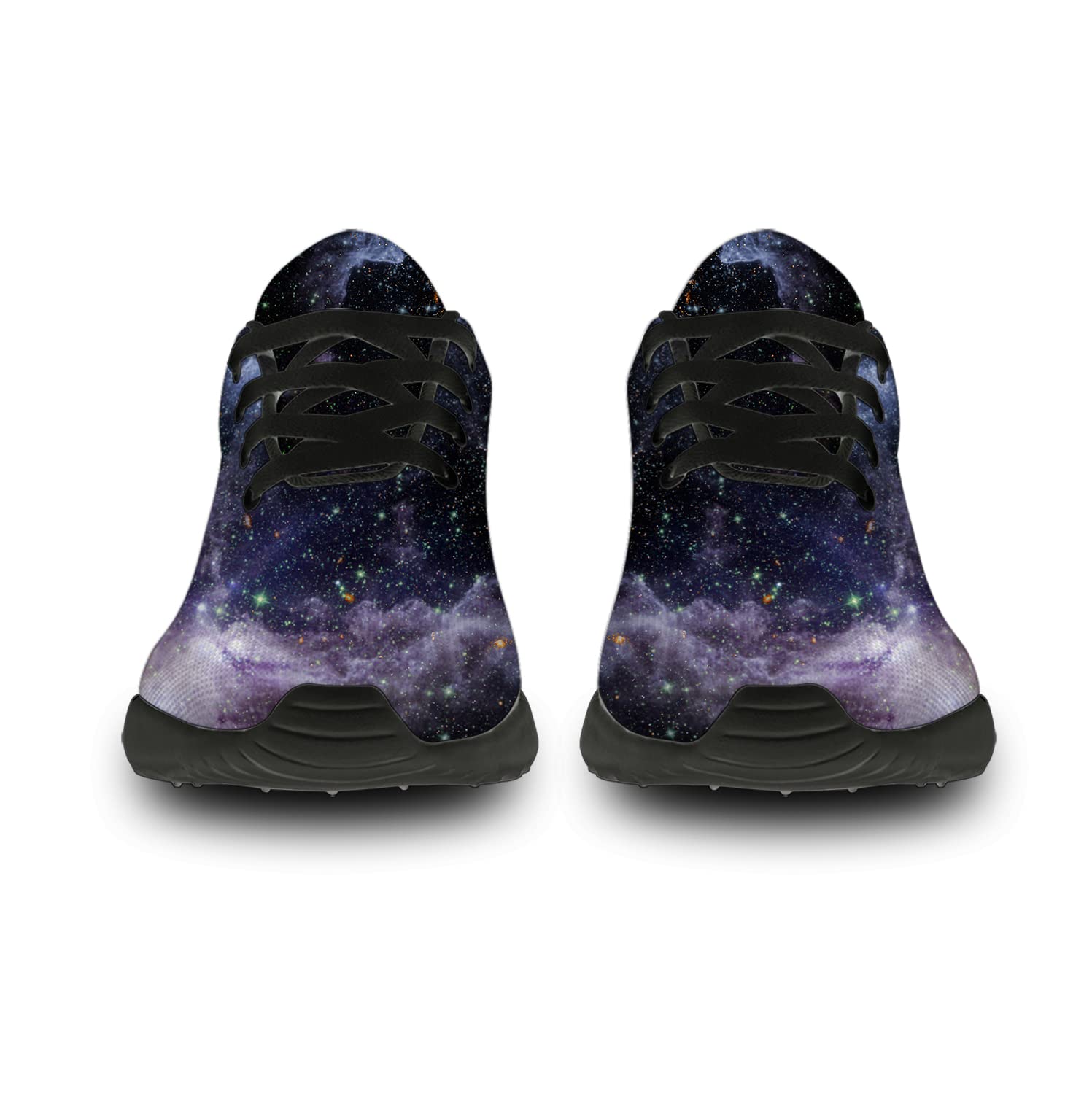 **Galaxy Running Shoes for Men & Women - Black Starry Sky Sneakers for Walking, Tennis & Jogging | Size 13 Men/15.5 Women | Perfect Gift for Boys & Girls | Ideal for Outdoor Sports & Casual Wear**