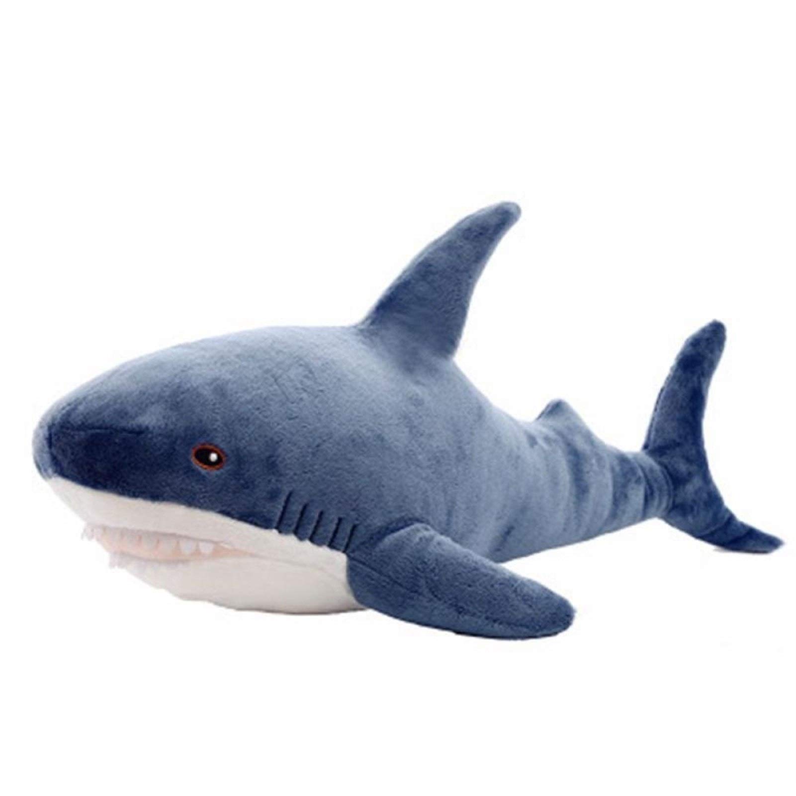 Soft Shark Plush Toy Pillow - 45cm Cute Stuffed Animal for Kids, Comfortable Cushion & Gift for Boys and Girls - Perfect for Cuddling, Bedroom Decor, and Playtime (Shark Plush)