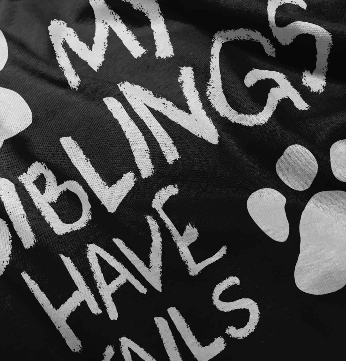 Brisco Brands Siblings Have Tails Cute Pet Owner Toddler T-Shirt for Boys & Girls - Perfect for Family Matching Outfits & Pet Lovers