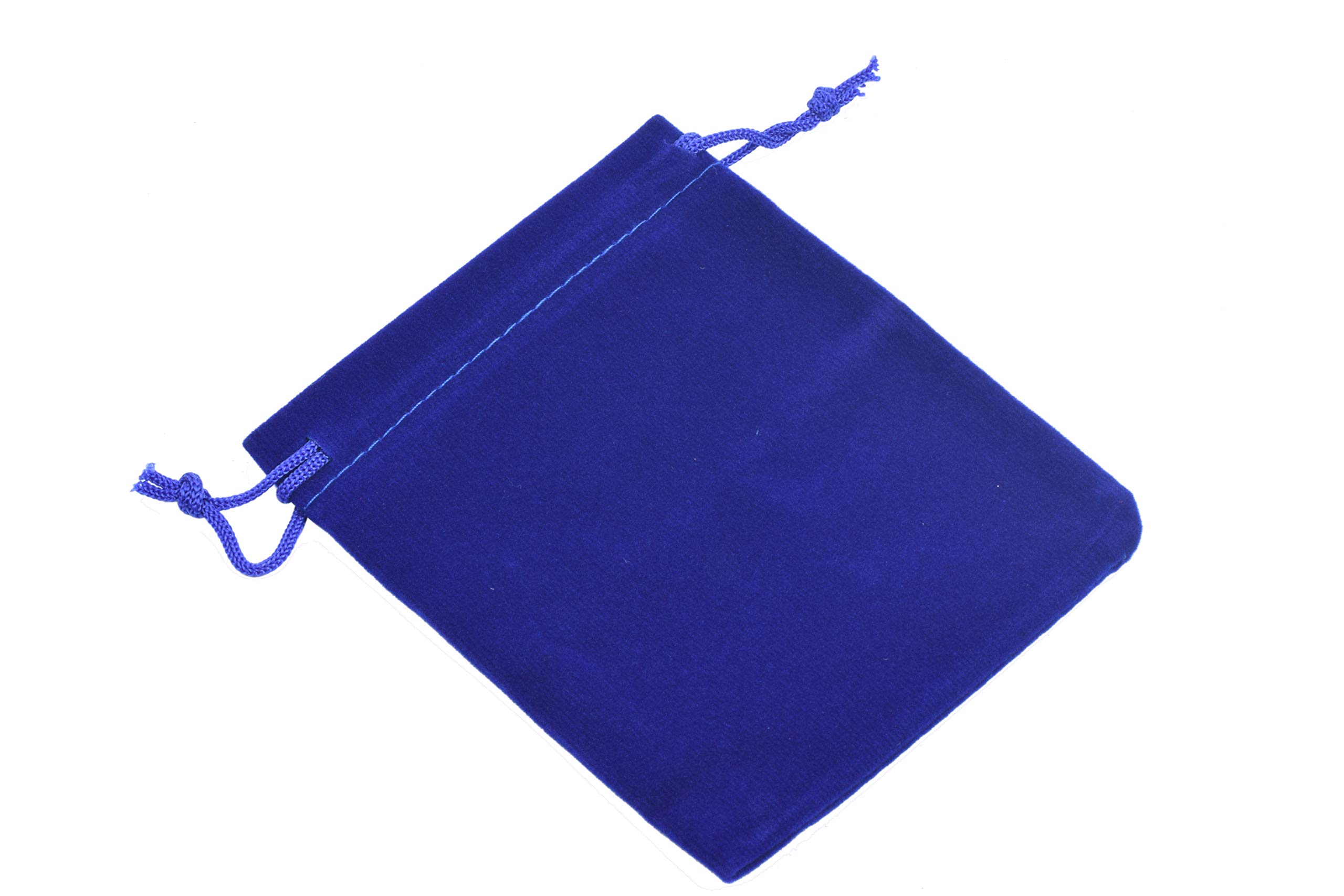 Royal Blue Velvet Drawstring Bags - 50pcs 4x4.8 Inch Small Jewelry Pouches for Wedding Favors, Party Gifts, Candy Bags & Jewelry Storage - Perfect for Bridal Shower, Birthday Party & Holiday Gift Wrapping