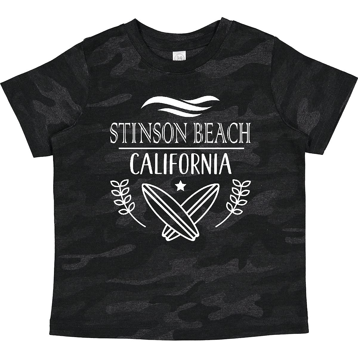 Inktastic Stinson Beach California Surfing Trip Toddler T-Shirt - Cute Surfing Graphic Tee for Boys & Girls - Perfect Beach Vacation, Family Outing & Summer Wear