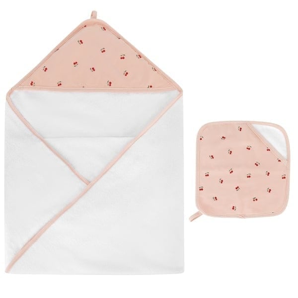 Elys & Co Premium Hooded Baby Towel with Washcloth Set - Soft & Absorbent for Newborn, Infant, Toddler Bath Time & Swimming
