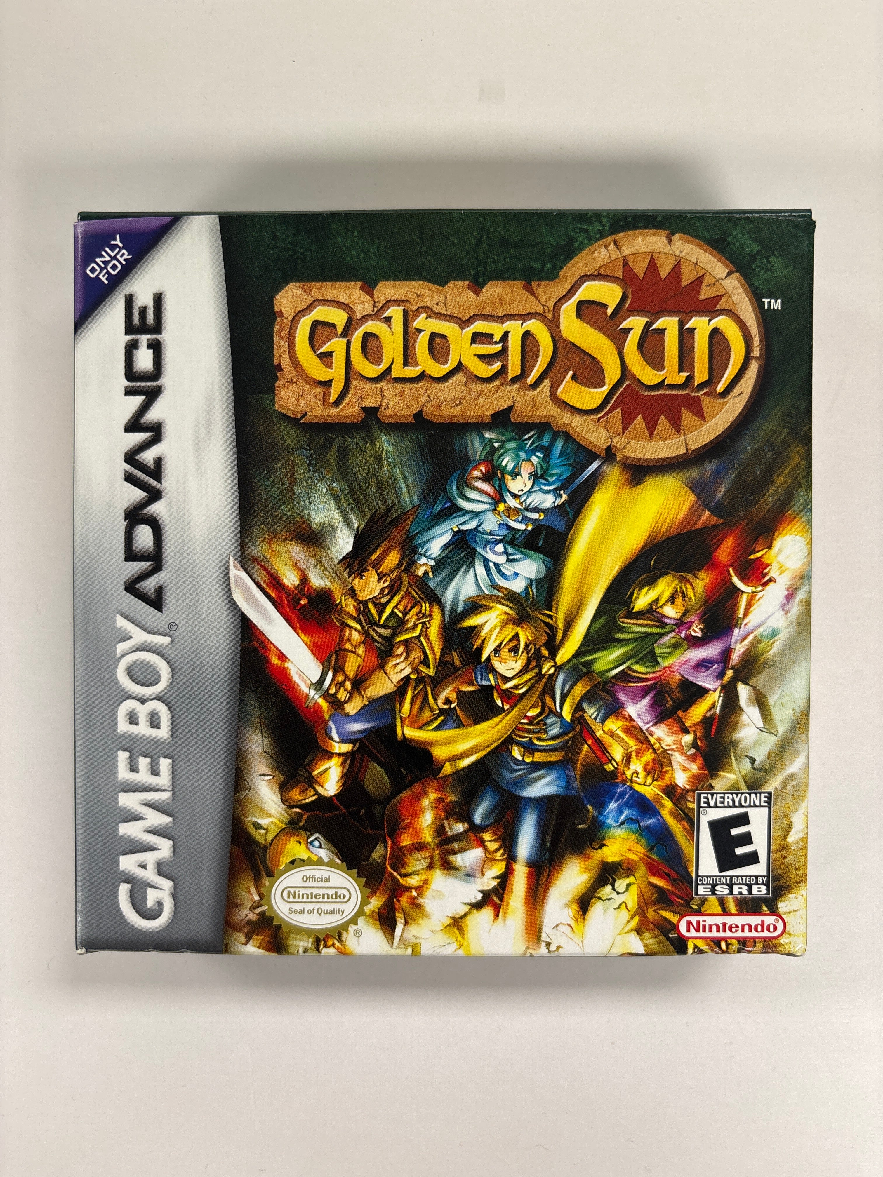 Golden Sun Game Boy Advance Box & Manuals Only (No Game Included) - Perfect for Collectors & Display Cases