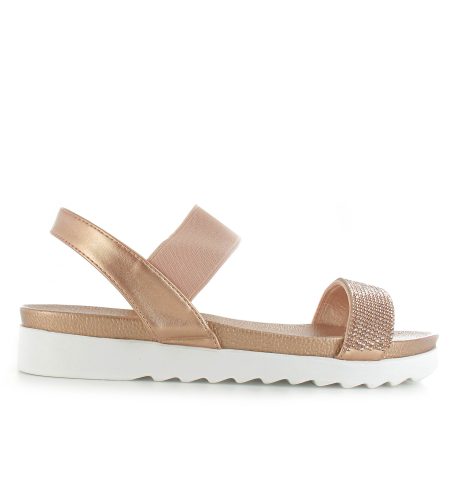 Tilda Diamante Strap Sandals for Women - Elegant Rhinestone Gladiator Sandals with Adjustable Ankle Strap - Perfect for Weddings, Parties & Summer Outfits