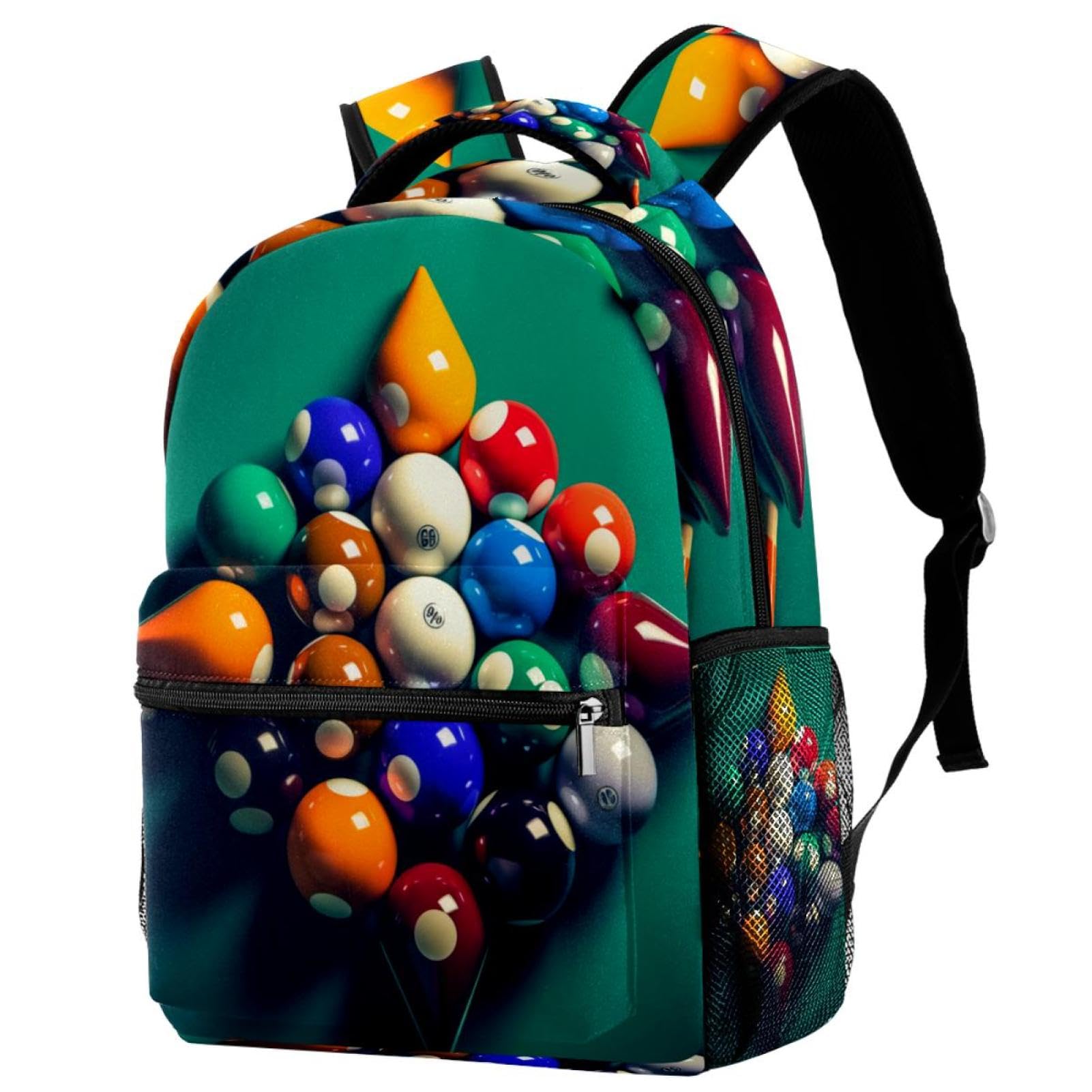 Stylish Travel Backpack for Women & Men - Durable Carry-On Backpack for Billiards, Hiking, Commuting & Outdoor Adventures