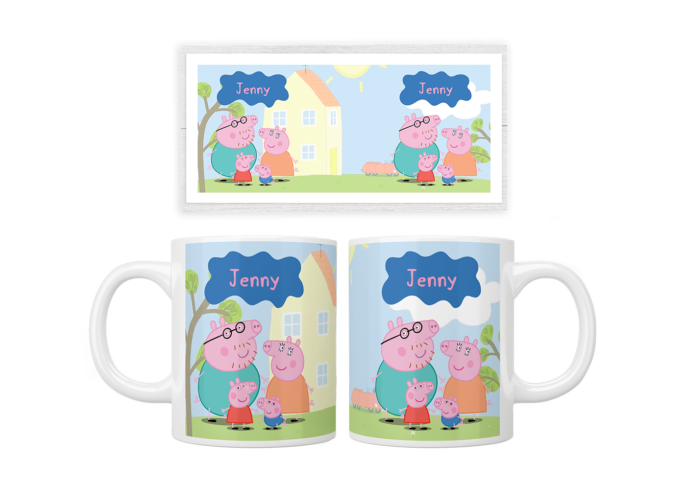 Personalized Peppa Pig Coffee Mug - Custom Name Gift for Kids, Birthday, Christmas - Perfect for Hot Drinks & Collectibles