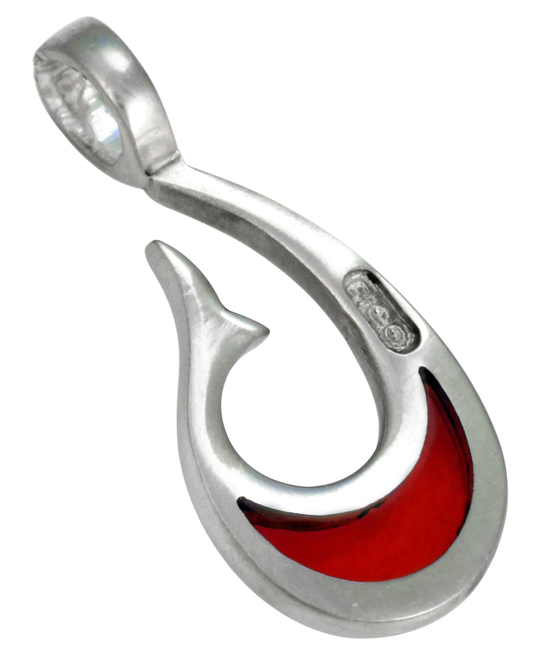 Bico 'Matua Luna' Small Transparent Red Resin Pendant with Polished Metal - BTS13 Red | Elegant Jewelry for Women, Perfect for Parties, Weddings & Everyday Wear