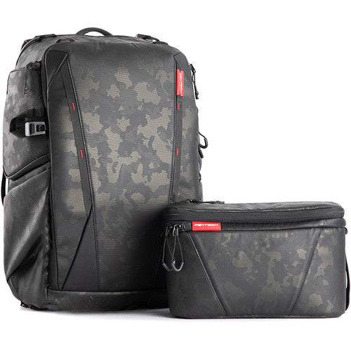PGYTECH OneMo 25L Camera Backpack with Shoulder Bag - Waterproof & Durable (Olivine Camo) - Perfect for Travel, Hiking & Photography Gear Storage