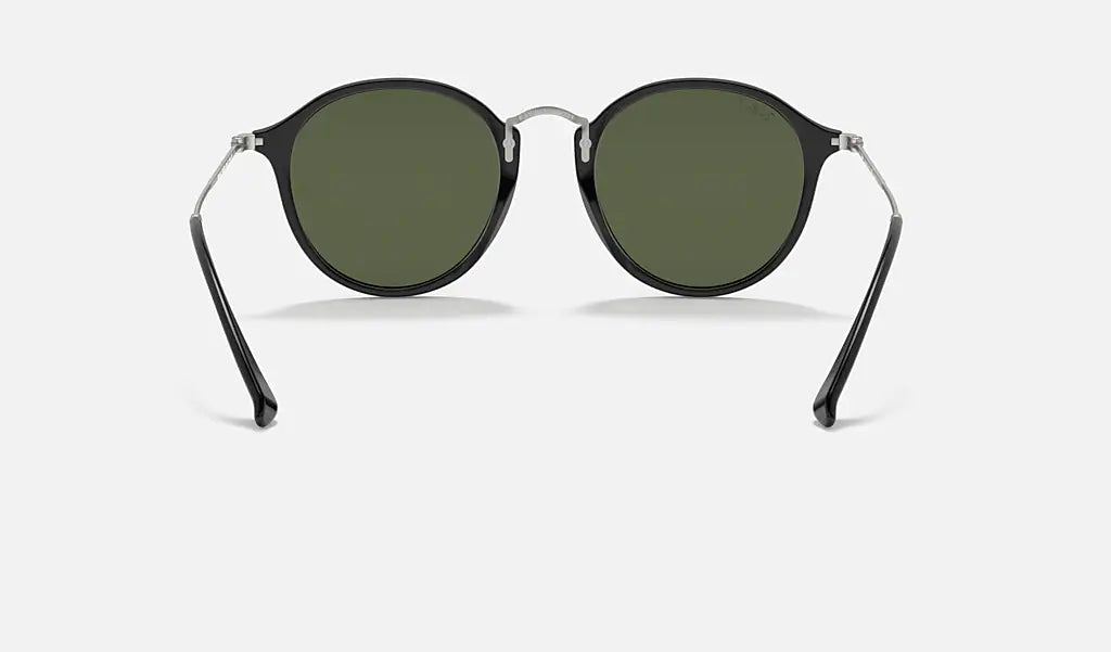 Ray Ban ROUND RB2447 901 49mm Sunglasses - Black/Gray Green Lenses - Classic Retro Style for Men & Women - Perfect for Driving, Beach & Outdoor Activities