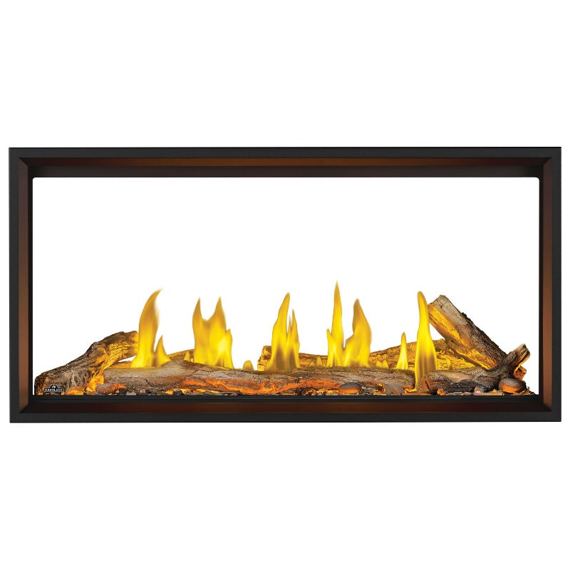 Napoleon TLV50N2 Tall Vector 50 See-Through Linear Direct Vent Gas Fireplace - Modern Heating for Living Rooms & Patios