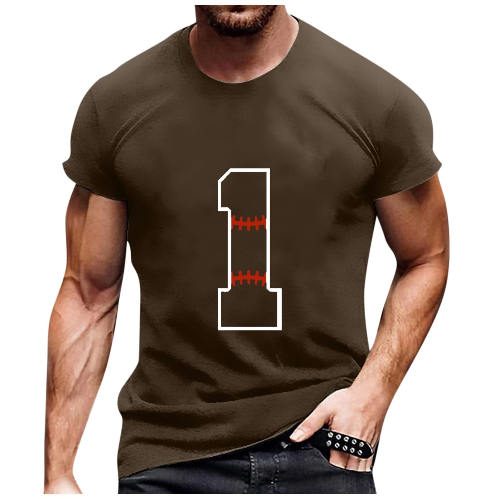 Men's Slim Fit T-Shirt Short Sleeve - Lightweight Trendy Casual Tee for Everyday Wear, Gym & Outings