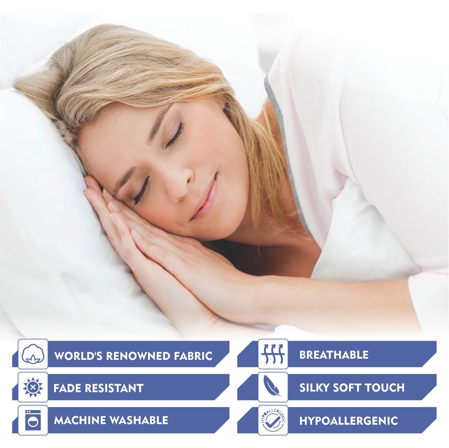 Premium 6-Piece 100% Egyptian Cotton 600 Thread Count Sheet Set - King Size with 19
