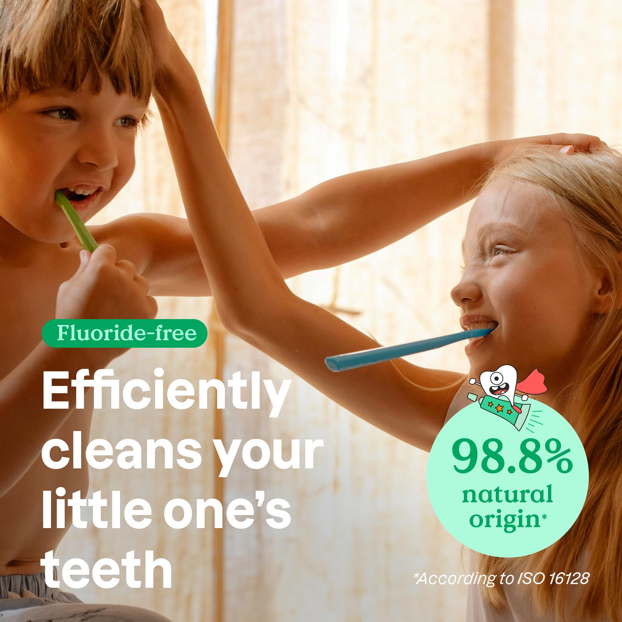 ATTITUDE Fluoride-Free Toothpaste with Plant & Mineral Ingredients | Vegan, Cruelty-Free, Sugar-Free | Mango Flavor 4.2 Oz | Gentle Oral Care for Sensitive Teeth & Daily Fresh Breath