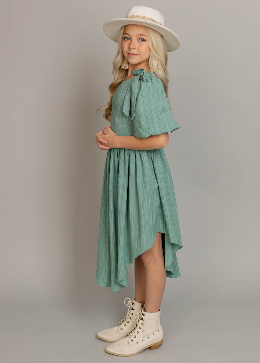 Maylie Women's Floral Print Summer Dress in Aqua Blue - Perfect for Beach Vacations, Brunch Dates & Casual Outings
