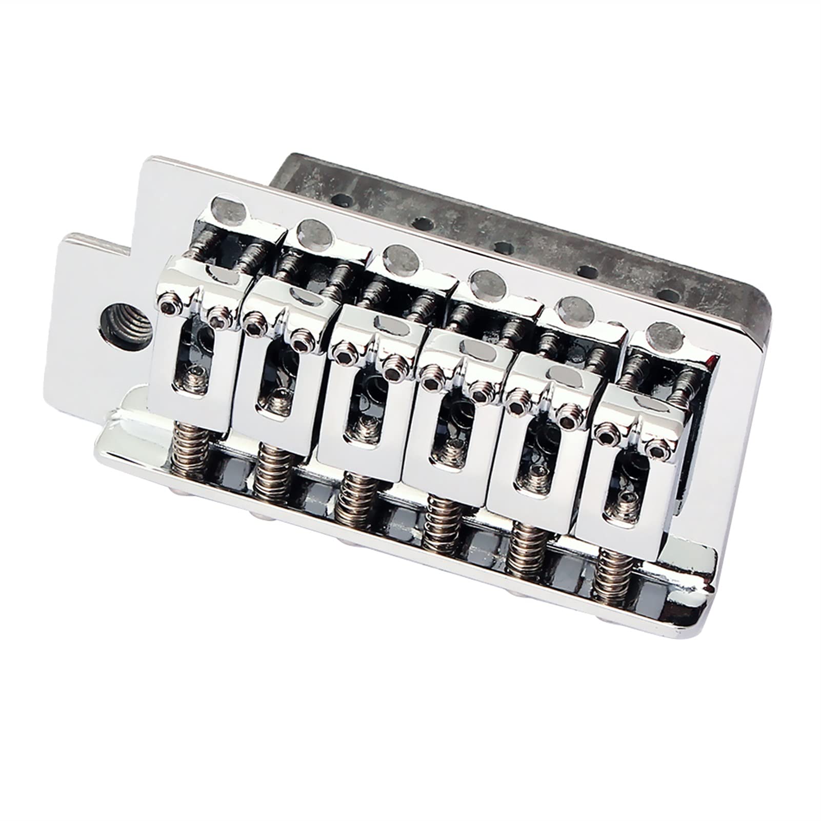 Left Handed Electric Guitar Bridge & Tailpiece Set - Silver ST Style Replacement for Enhanced Playability & Tone | Perfect for Rock, Blues & Live Performances