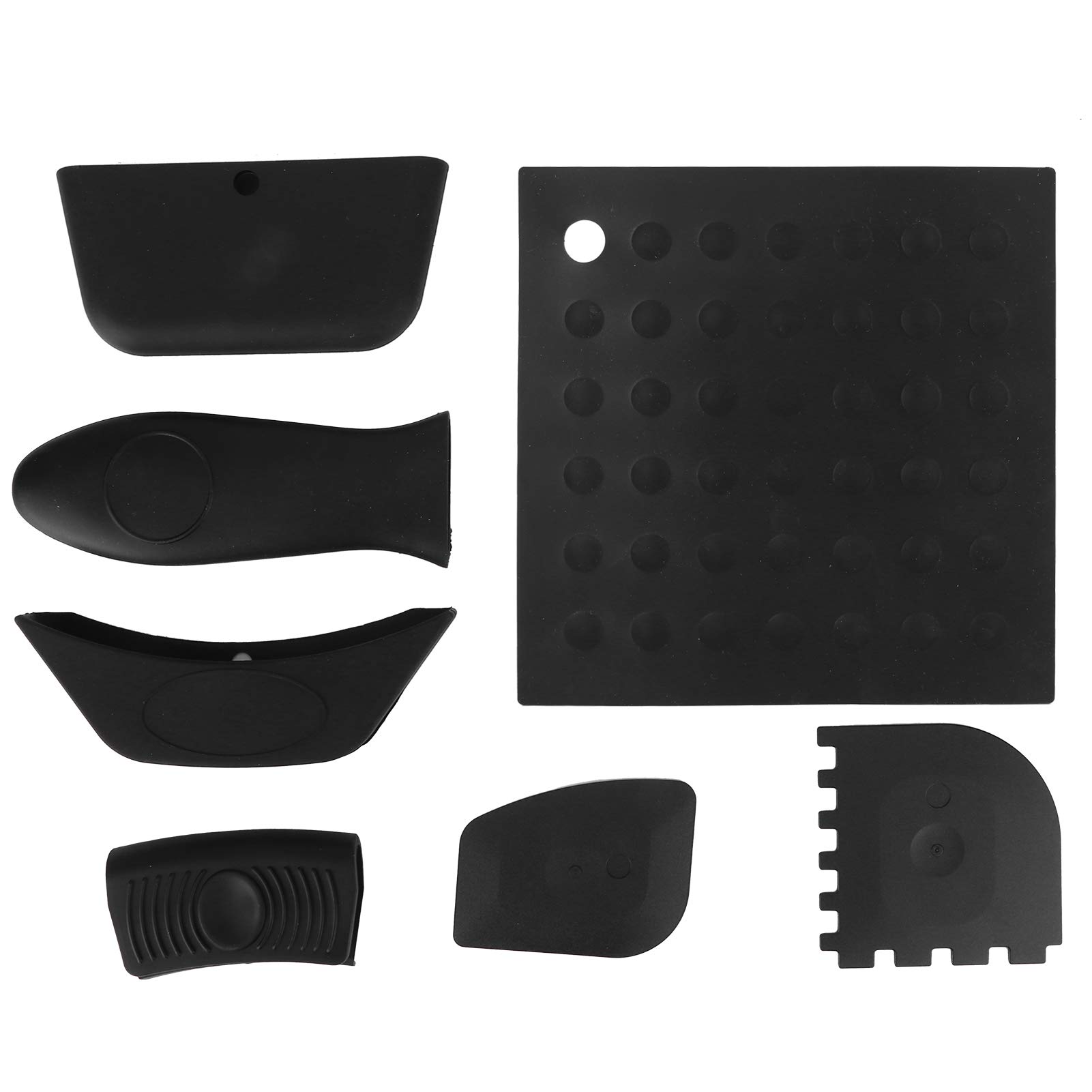 Non-Slip Pan Handle Cover - Heat Resistant Kitchen Utensil for Cooking & Baking (Black)