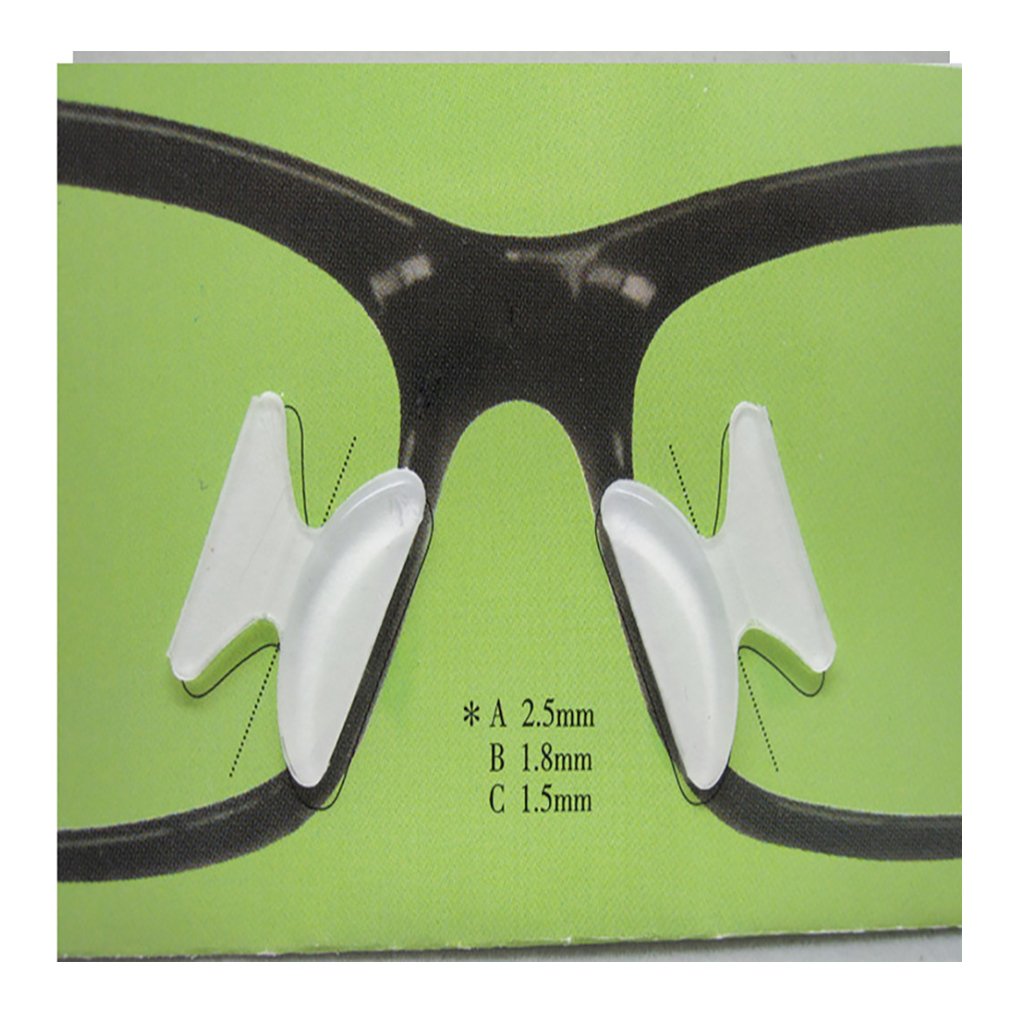 Non-Slip Silicone Nose Pads for Glasses - Soft Comfortable Eyewear Nose Pads for TR90 & Optical Frames - Perfect for Reading, Working & Daily Wear
