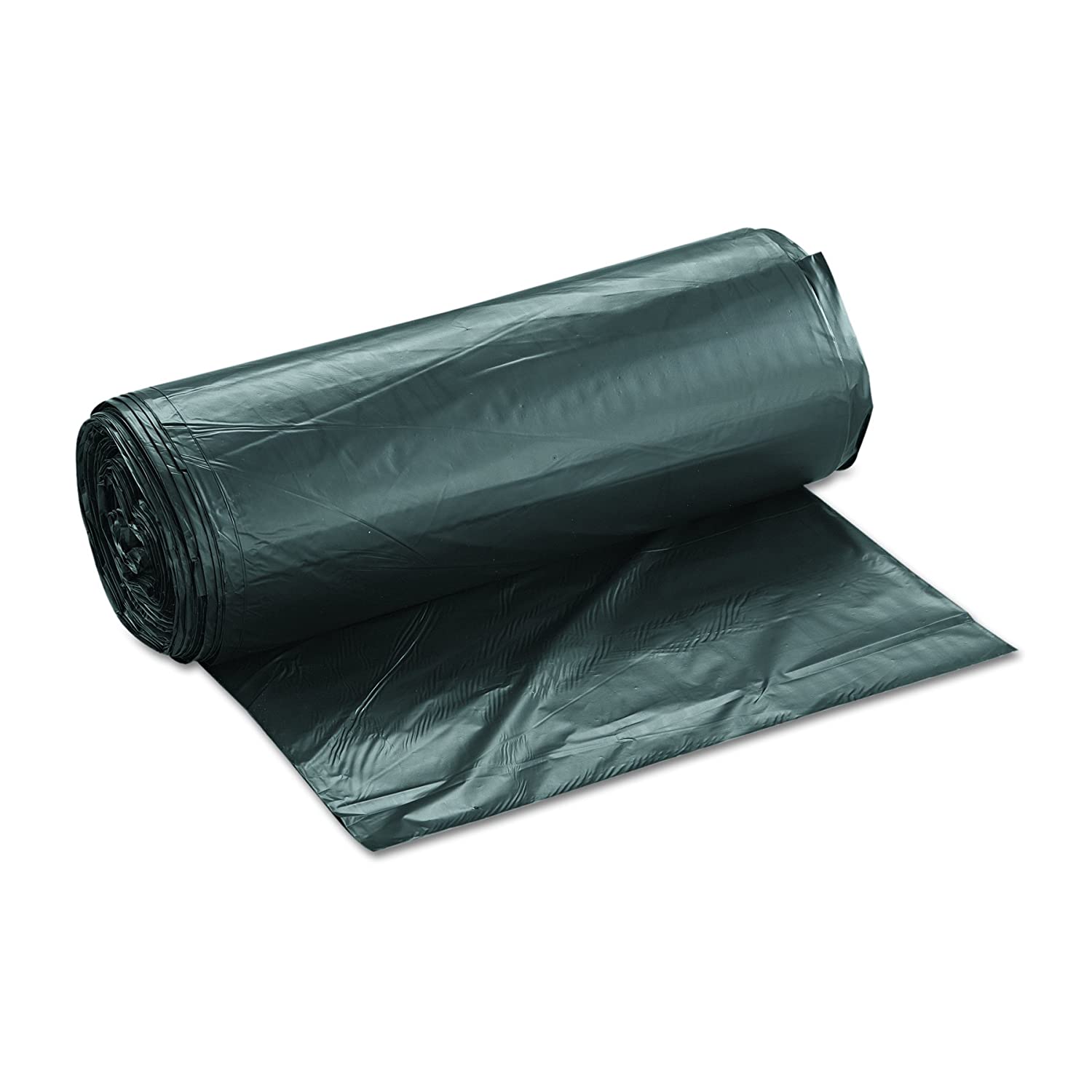 Extra Heavy Duty Black Low Density Trash Can Liner Rolls - Perfect for Large Garbage Bins, Commercial Use & Outdoor Cleanups