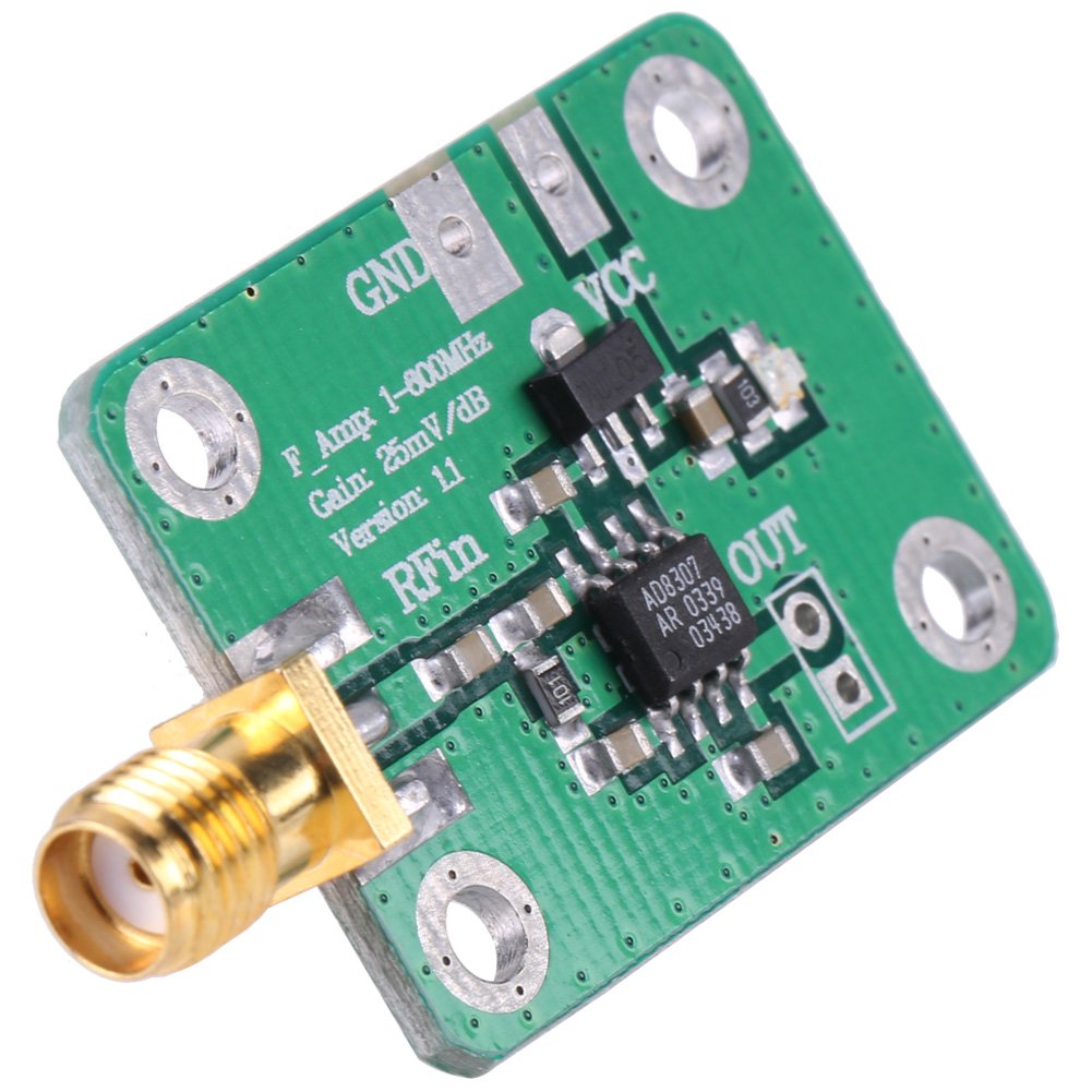 1-600MHz RF Signal Power Meter Logarithmic Detector -74dBm to 18dBm | High Precision Radio Frequency Detection Tool for Ham Radio, Wireless Testing & Signal Analysis