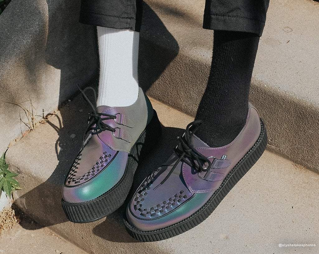 Midnight Chameleon Viva Mondo Creeper Sneakers - Trendy Unisex Casual Shoes for Men & Women | Perfect for Streetwear, Urban Fashion & Everyday Comfort