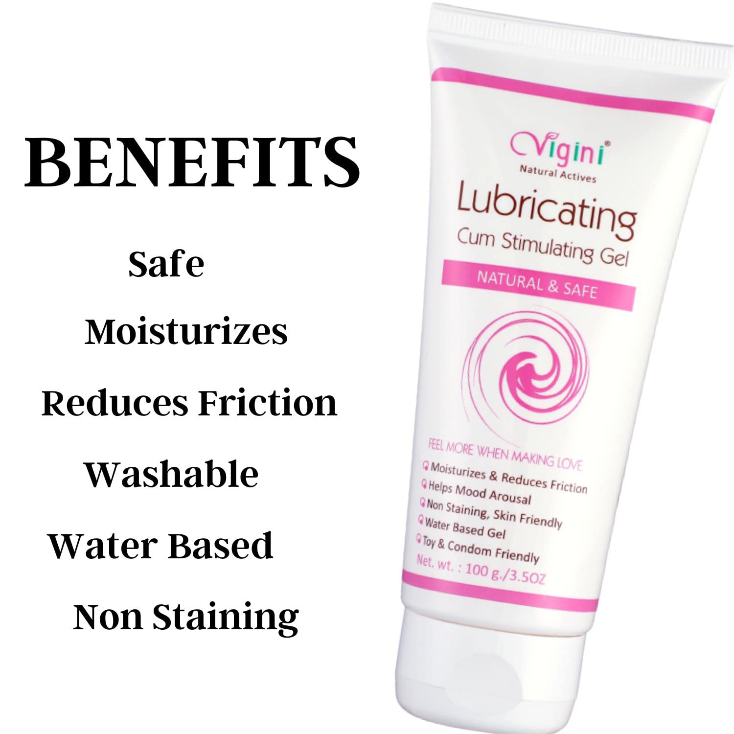 Vigini Natural Body Skin Toner Massage Gel - Anti-Aging & Moisturizing Cream for Women | Water-Based, Fragrance-Free Vaginal Lubricant | 200G | Perfect for Daily Hydration & Intimate Care