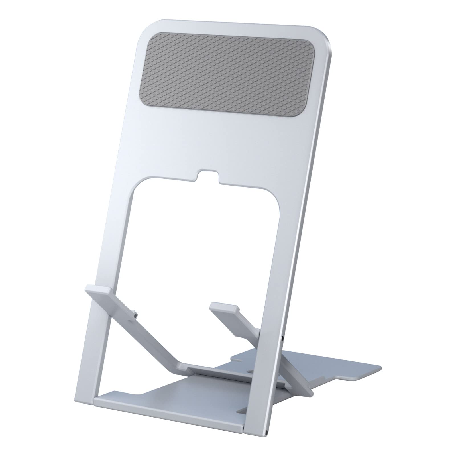 Portable Lazy Flat Folding Stand - Adjustable Desktop Phone Holder for iPhone, Samsung & Tablets - Foldable Phone Stand Bracket for Home, Office & Travel Use