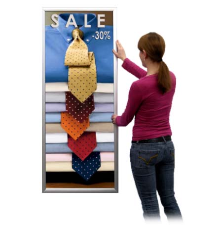12x18 Poster Snap Frames - 1 5/8 Inch Wide Aluminum Profile for Mounted Graphics - Perfect for Art Displays, Trade Shows & Home Decor