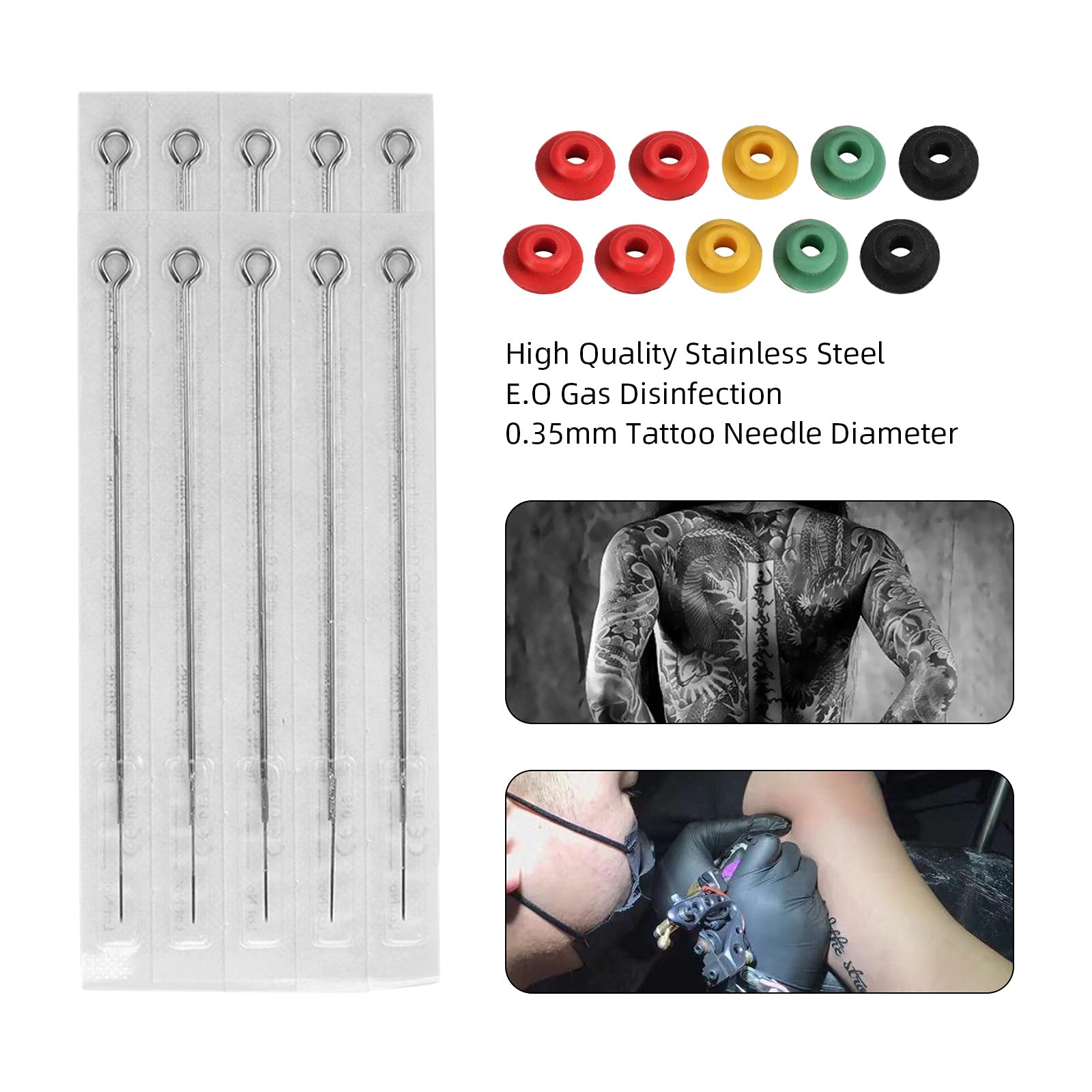 Layfuz Professional Hand Poke & Stick Tattoo Kit - Complete DIY Tattoo Needle Set with Grommets for Beginners & Artists | Perfect for Home Tattooing, Practice Skin & Professional Tattoo Studio Use