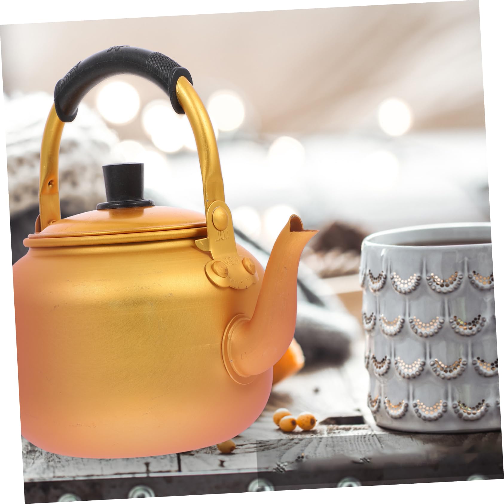 Cabilock 1pc Stainless Steel Whistling Tea Kettle - Perfect for Boiling Water, Brewing Tea & Rice Wine - Ideal for Home, Kitchen & Camping Use