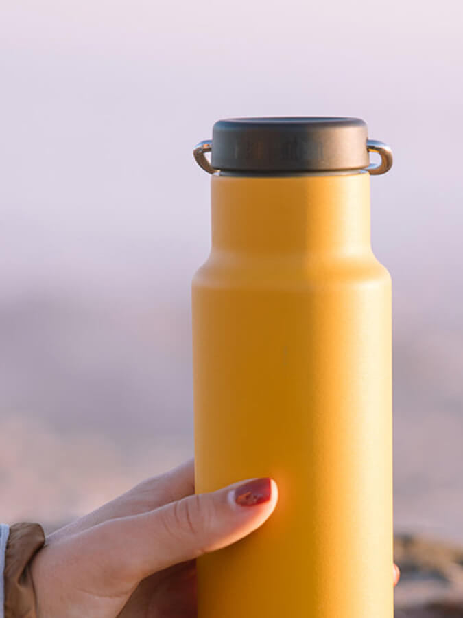 Klean Kanteen Loop Cap With Bale - Stainless Steel Water Bottle Lid for Outdoor, Hiking, and Travel - Eco-Friendly & Leak-Proof