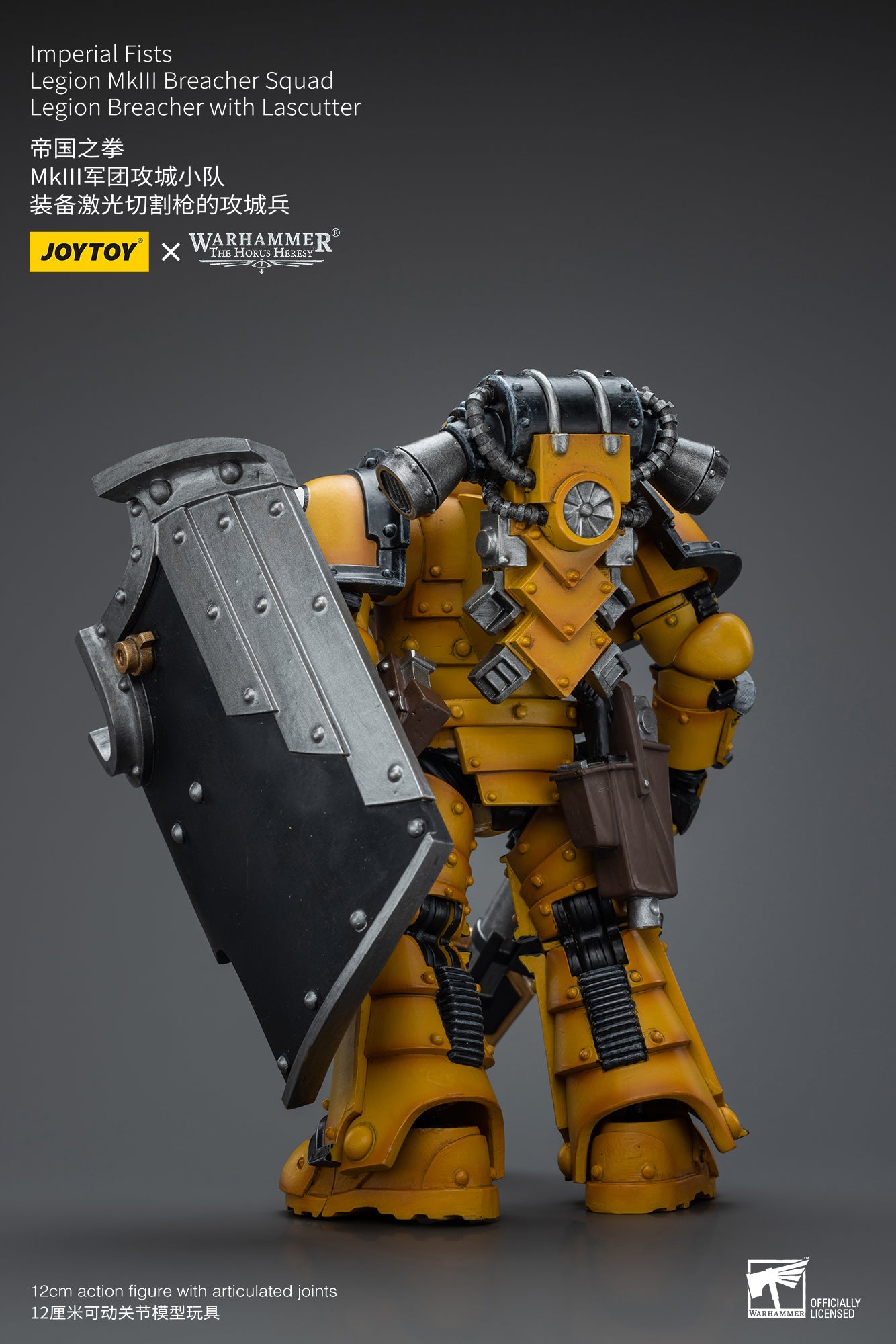 JOYTOY 1/18 Scale Warhammer The Horus Heresy Imperial Fists Legion MkIII Breacher Squad Action Figure - Collectible Model for Tabletop Gaming & Display