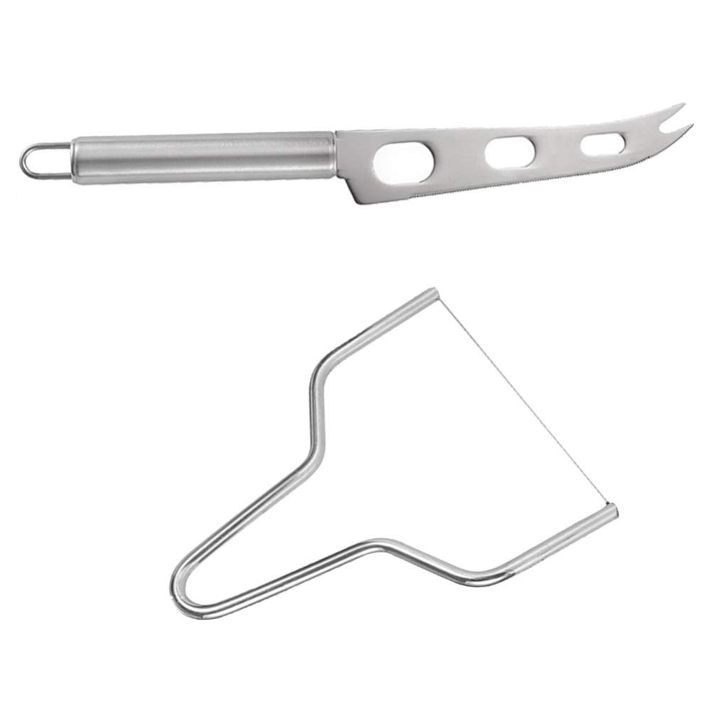DOITOOL 2-Pack Stainless Steel Bread & Cheese Slicer Set - Perfect for Layer Cakes, Loaves, Pies & Butter - Multi-Purpose Kitchen Tool for Bakers & Home Chefs - Ideal for Parties, Baking & Meal Prep