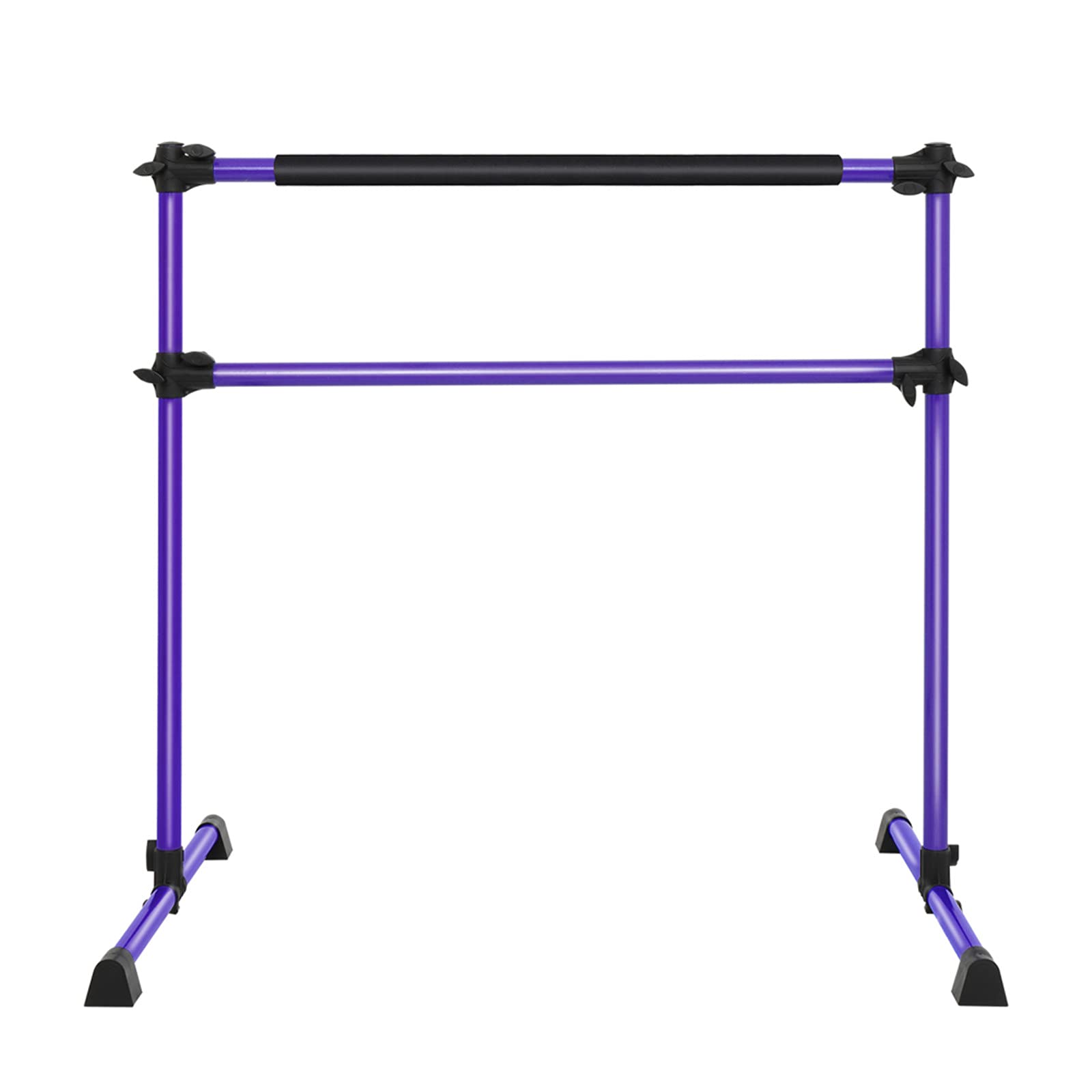 Mushugu Double-Decked Liftable Home Dance Studio Ballet Pole for Yoga, Stretching, and Fitness - Purple, Ideal for Gyms, Dance Rooms, Living Rooms, and Bedrooms