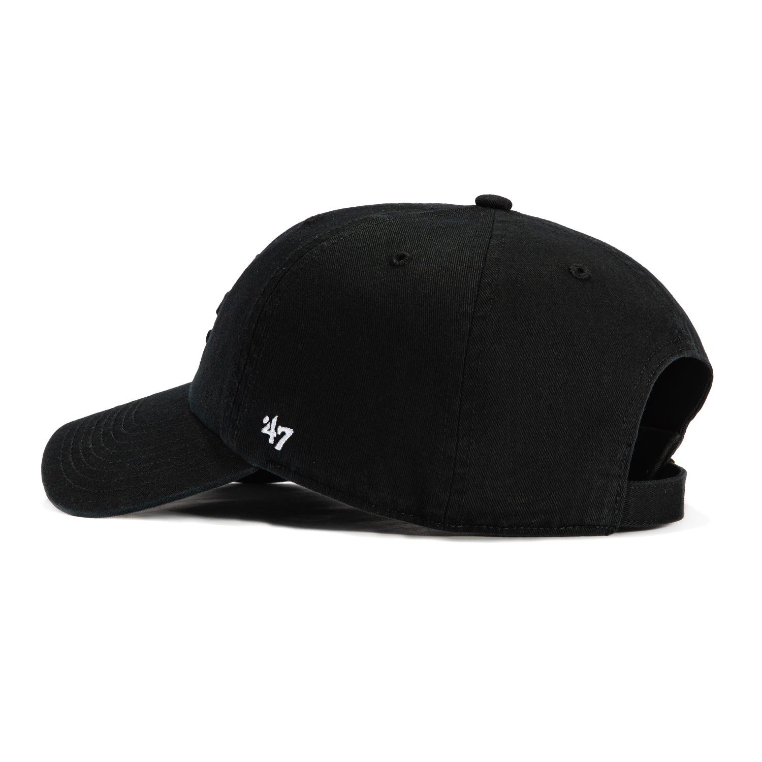 47 Brand Los Angeles Dodgers Cleanup Adjustable Baseball Cap - Black/White Snapback Hat for Men & Women - Perfect for Baseball Games, Sports Events & Casual Wear