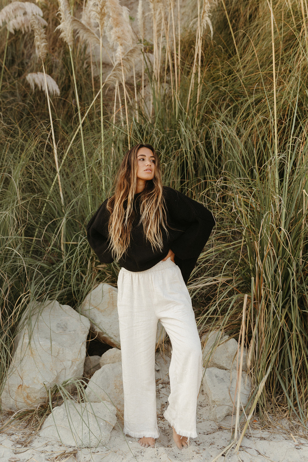Chloé Oversized Knit Sweater for Women | Soft Chunky Cable Knit Pullover | Winter Warm Casual Wear | Perfect for Holiday Parties & Cozy Nights
