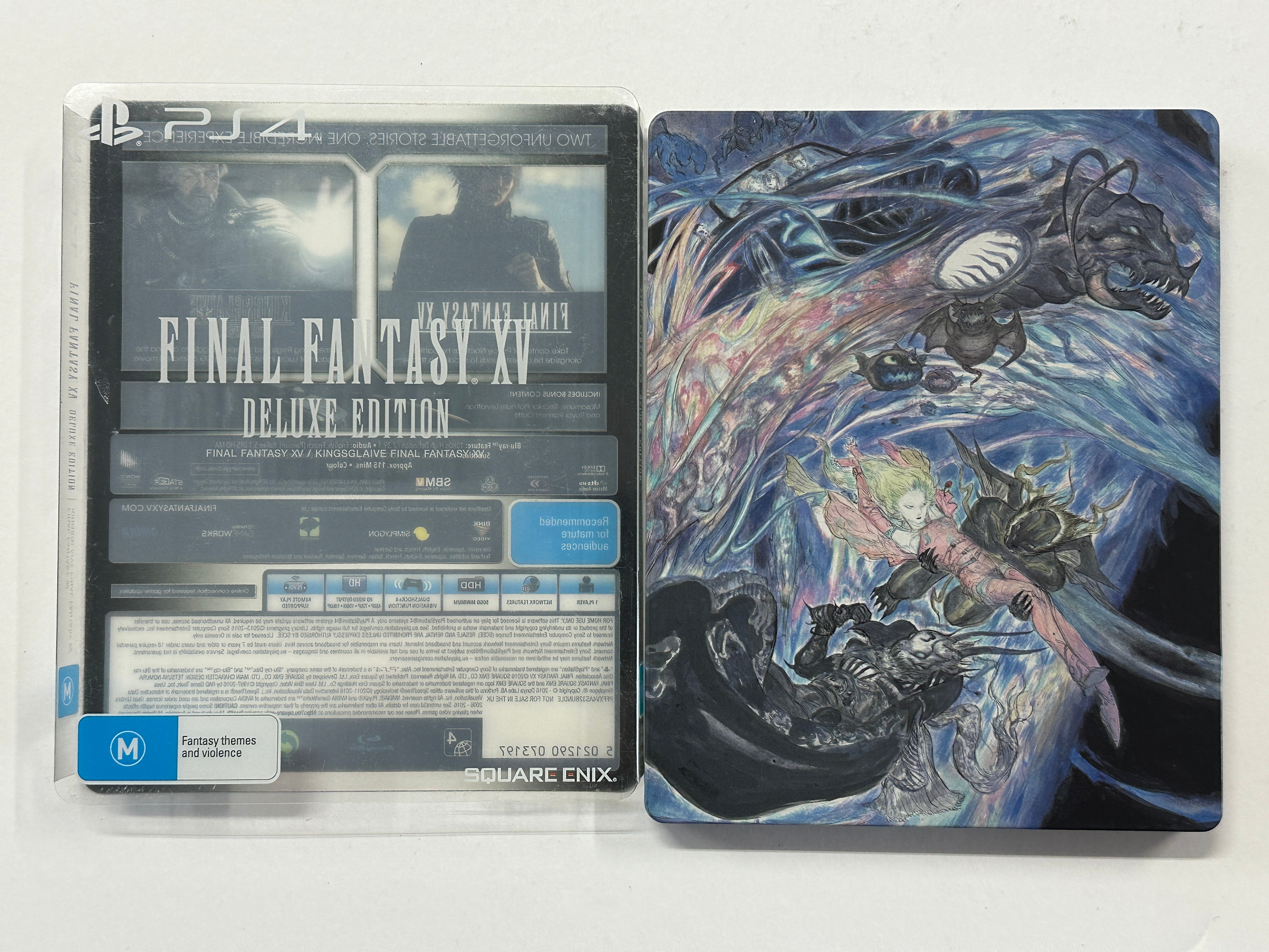 Final Fantasy XV Deluxe Edition Complete Game with Steelbook Case - PS4/Xbox One RPG Adventure for Fantasy Gaming Enthusiasts