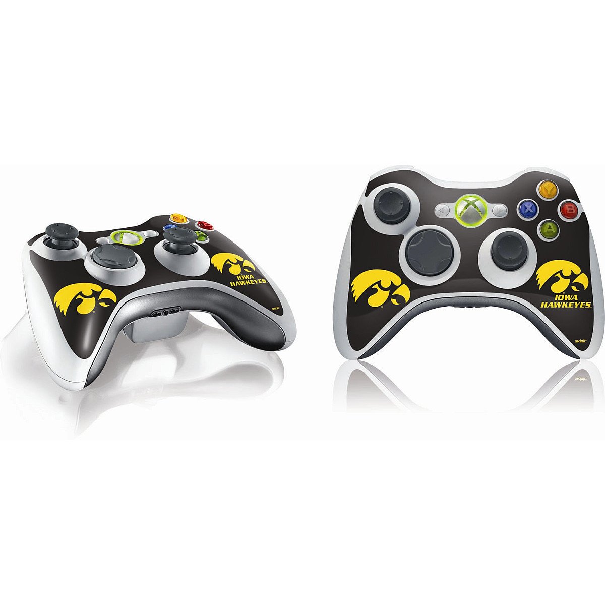 Official University of Iowa Hawkeyes Xbox 360 Wireless Controller Skin - Custom Gaming Decal Sticker for Xbox 360 Controllers - Perfect for Gamers, Collectors and Hawkeyes Fans