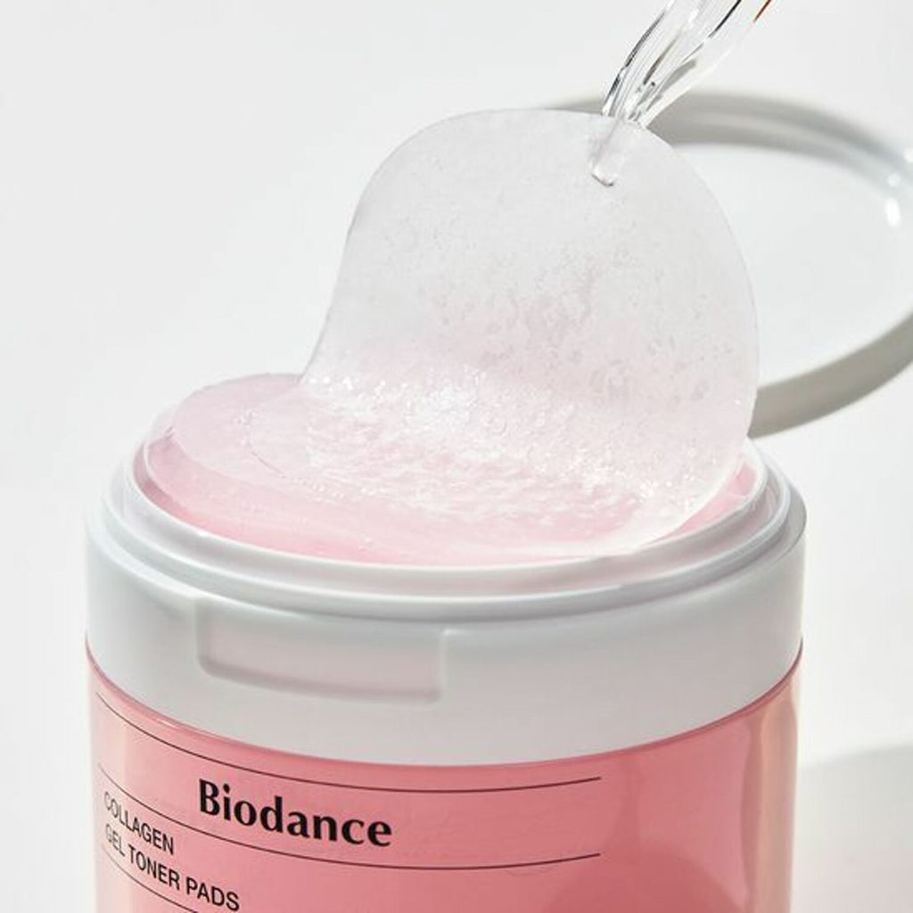 BIODANCE Collagen Gel Toner Pads - 60 Count | Hydrating & Brightening Facial Treatment for Glowing Skin | Perfect for Daily Skincare Routine & Travel