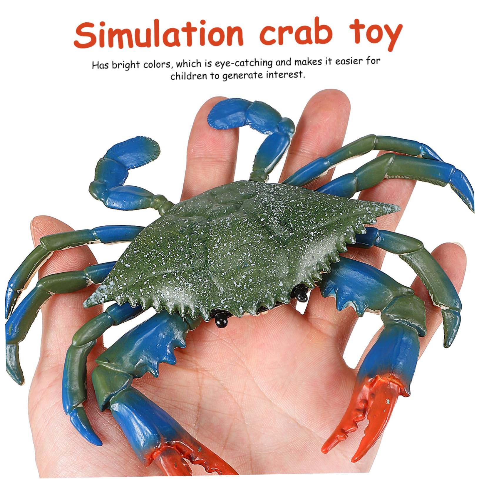 FAVOMOTO 20 Pcs Kids Ocean Animal Toys - Realistic Crab Figurines for Children, Durable PVC Aquatic Crab Toys for Beach, Pool, Sandbox & Bathtub Play