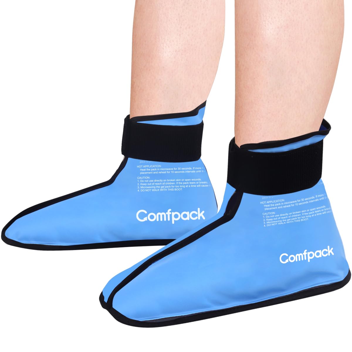 Reusable Gel Ice Pack Wrap for Foot & Ankle Pain Relief - 2 Pack Cold Therapy for Plantar Fasciitis, Achilles Tendonitis, Bunion, Swelling & Heel Pain - Post-Surgery Recovery & Neuropathy Support - Perfect for Athletes, Runners & Post-Op Care
