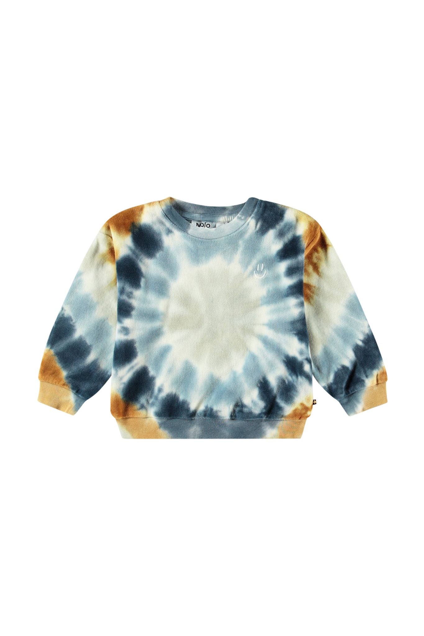 Tie Dye Circle Print Sweatshirt for Toddlers - Unisex Cotton Pullover for Boys & Girls | Perfect for Playdates, Preschool & Casual Outings