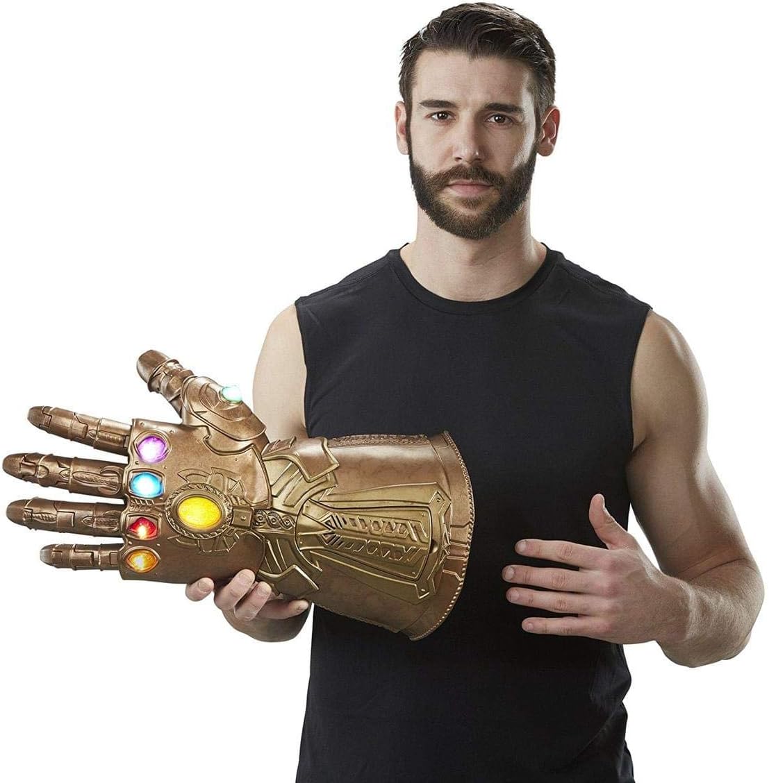 Marvel Legends Series Infinity Gauntlet - Electronic Articulated Fist with LED Lights & Sound Effects | Collectible Avengers Thanos Gauntlet for Cosplay, Halloween Costume & Display