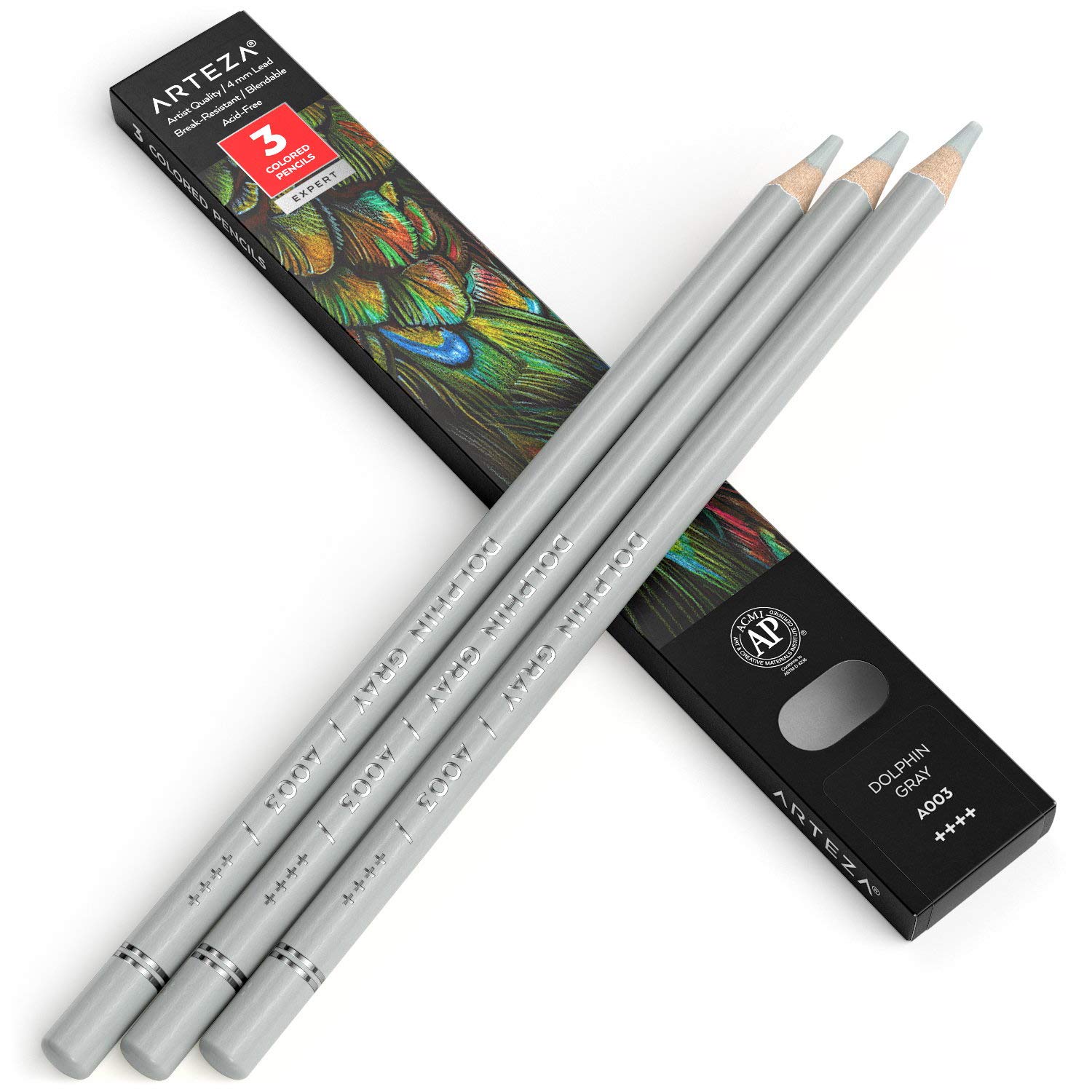 Arteza Colored Pencils 3-Pack, Soft Wax-Based for Drawing & Sketching - Perfect for Artists & Beginners