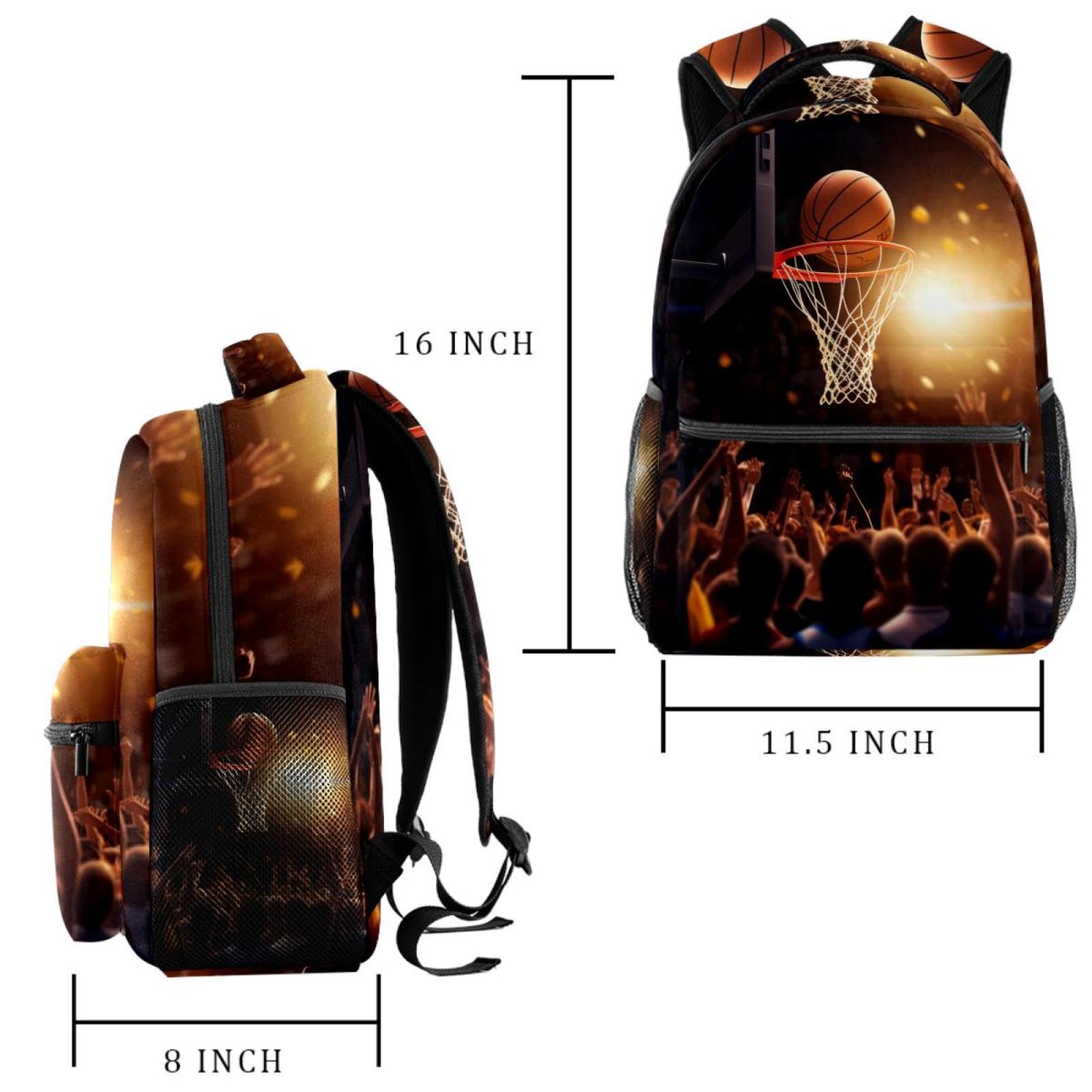 Best Travel Backpack for Men & Women - Durable Basketball Backpack with Hoop - Perfect for Gym, Sports & Outdoor Adventures