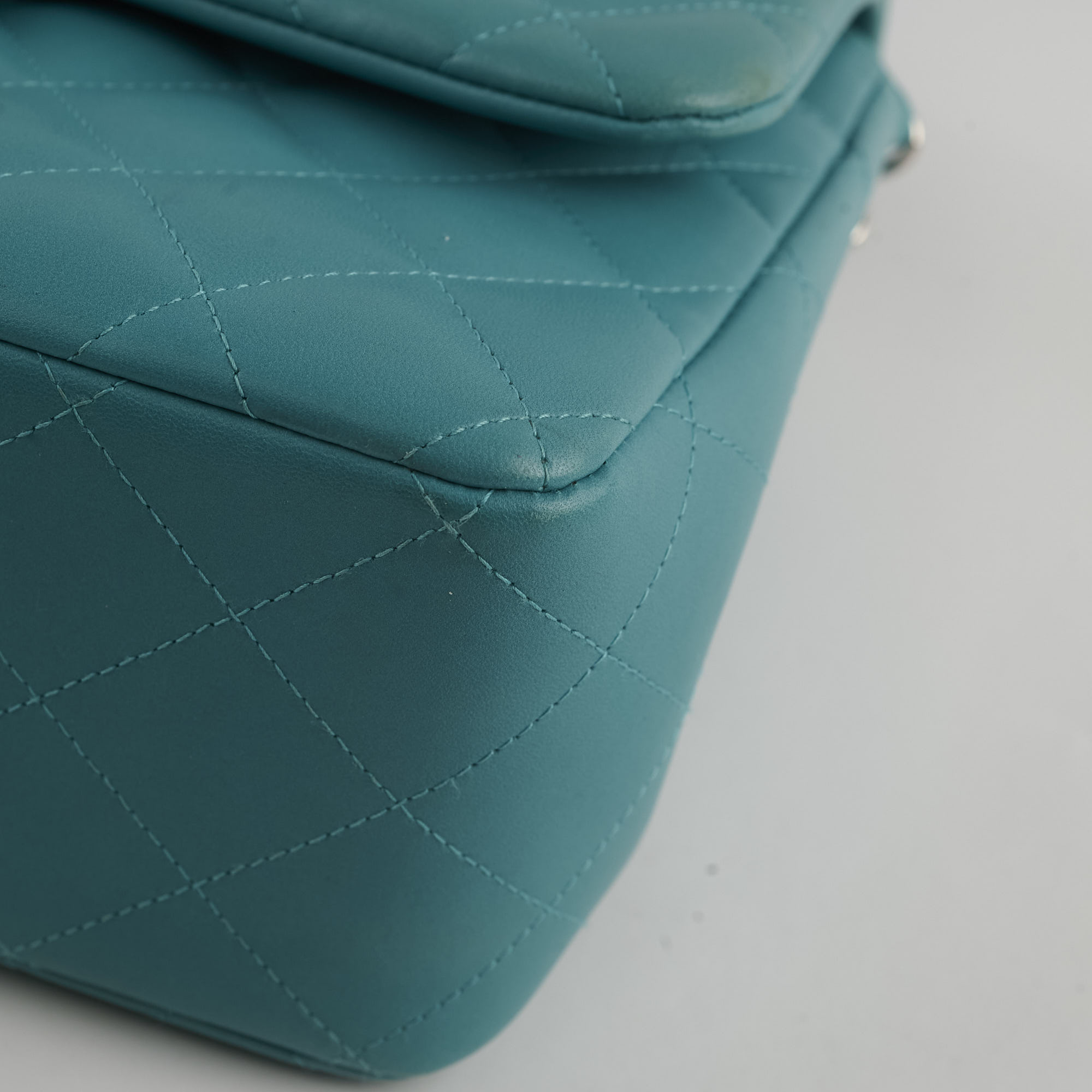 Chanel Jumbo Double Flap Lambskin Blue Leather Shoulder Bag - Luxury Designer Handbag for Women | Perfect for Work, Evening Events & Special Occasions