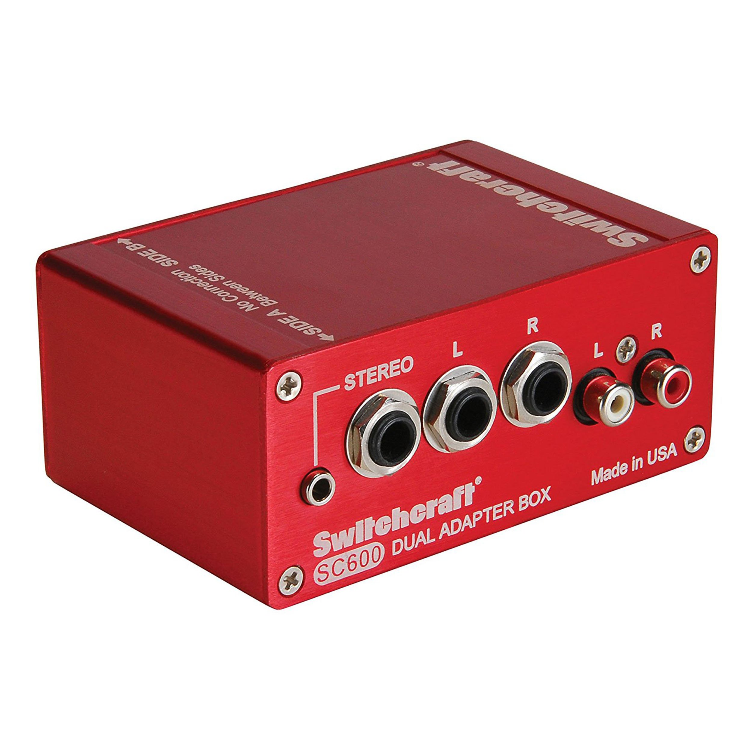 Switchcraft SC600 Dual Adapter Box - High Quality Audio Patch Bay for Professional Studio & Live Sound Setup | Perfect for Guitar Pedals, Synths & Recording Equipment
